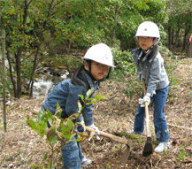 太田川源流の森、平成２０年度植林事�に参加して